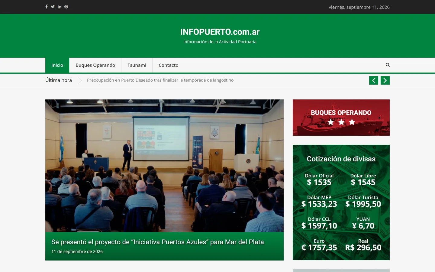 Infopuerto — Medios y noticias